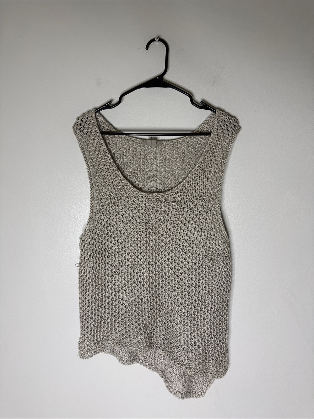 Helmut Women's Knit Sleeveless Tank Top - Gray Size Medium